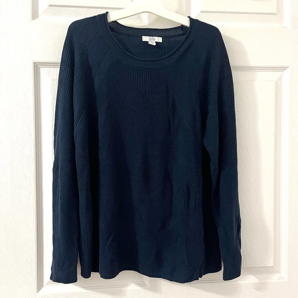 Croft & Barrow Navy Blue Sweater, PL